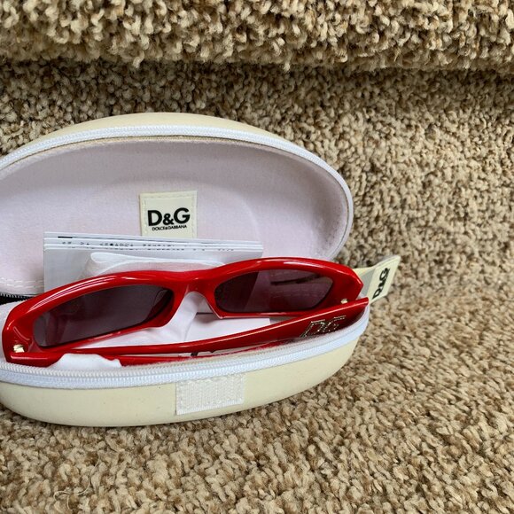 Dolce & Gabbana DG408-B Women\'s Red Glossy/Crystal Accent Eyeglass Frames. main image 14